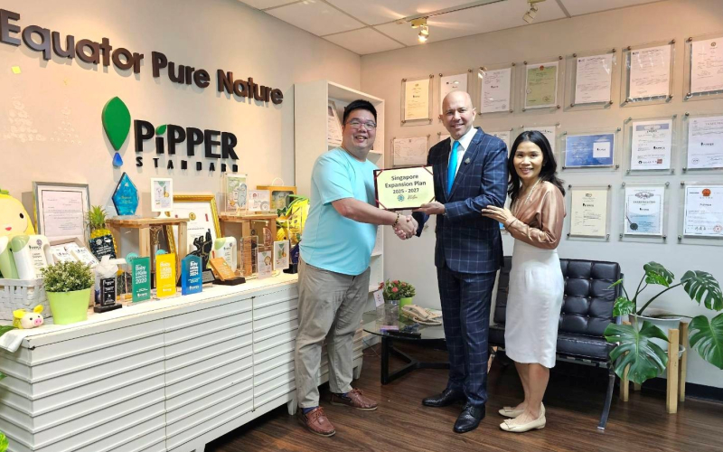 22 กันยายน 2568 Equator Pure Nature ประกาศขยายตลาด Pipper Standard สู่สิงคโปร์